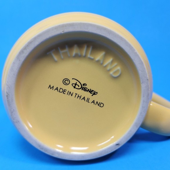 Vintage Disneyland Tinkerbell Coffee Mug Yellow Green Ceramic 15 Oz Disney - Picture 6 of 10